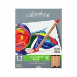 Brevillier's Cretacolor 12 Crayons De Couleur Megacolor Ø 6,4 Mm