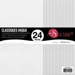 Sultane 24 Papiers Aquarelle Blanc - 350g/m2 - H : 30,5 Cm