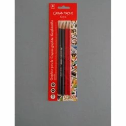 Caran D'Ache 4 Crayons Graphite HB Et 3B
