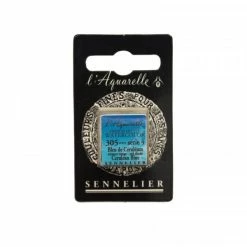 Aquarelle Extra-Fine 1/2 Godet Bleu De Céruléum Nuance Rouge Sennelier