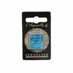 Aquarelle Extra-Fine 1/2 Godet Bleu De Cobalt Foncé Sennelier