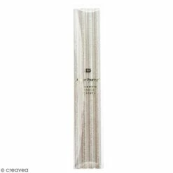 Assortiment De Crayons Papier Rico Design - Paillettes Blanches - 4 Pcs