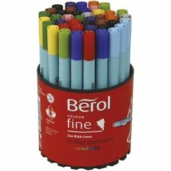 Assortiment De Feutres De Couleur Berol - Trait : 0,6 Mm - 42 Pcs