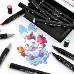 Assortiment Feutre à Alcool Graph'it Kawaii X 12 -creavea shop assortiment feutre a alcool graphit kawaii x 12 p 3