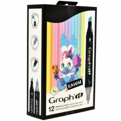 Assortiment Feutre à Alcool Graph'it Kawaii X 12 -creavea shop assortiment feutre a alcool graphit kawaii x 12 p 5