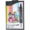 Assortiment Feutre à Alcool Graph'it - Manga 2 - 12 Marqueurs -creavea shop assortiment feutre a alcool graphit manga 2 12 marqueurs p
