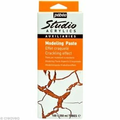Pebeo Auxiliaire Pébéo Studio - Modeling Paste - Effet Craquelé 350 Ml