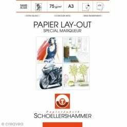 Schoellershammer Bloc De Papier Layout Spécial Marqueurs - A3 - 75 Feuilles