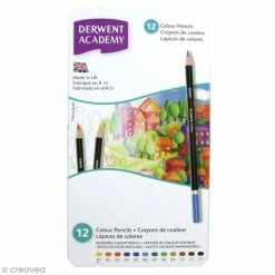 Boîte De Crayons De Couleur - Derwent Academy - 12 Pcs