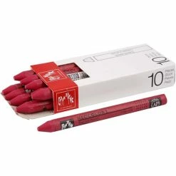 Creativ Company Caran D'Ache Néocolor 1, Ép. 8 Mm, L: 10 Cm, Carmine (080), 10Pièces