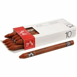 Creativ Company Caran D'Ache Néocolor 1, Ép. 8 Mm, L: 10 Cm, Russet (065), 10Pièces