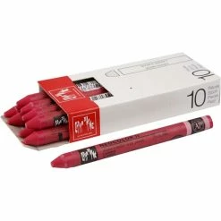 Creativ Company Caran D'Ache Néocolor 2, Ép. 8 Mm, L: 10 Cm, Carmine (080), 10Pièces