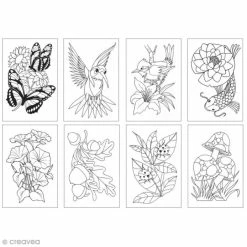 Cartes à Colorier Pour Marqueurs Chameleon - Nature - 16 Pcs -creavea shop cartes a colorier pour marqueurs chameleon nature 16 pcs p 3