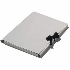 Carton à Dessin, En Carton Gris, A2, Avec Un Ruban - Folia