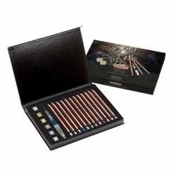 Coffret Aquarelle Mixed Media Derwent - Metallic - 19 Pcs