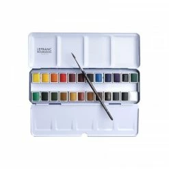 Coffret - Aquarelle Qualité Fine - Lefranc Bourgeois - 24 Demi-godets -creavea shop coffret aquarelle qualite fine lefranc bourgeois 24 demi godets p 3
