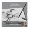 Brevillier's Cretacolor Coffret Beaux Arts Cretacolor 15 Articles Graphite - Silver Box -creavea shop coffret beaux arts cretacolor 15 articles graphite silver box p