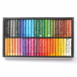 Boutique D'isacrea Coffret De 50 Pastels Fines 48 Couleurs à L'huile Gallery Artiste Mungyo