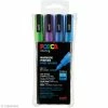 Coffret De Feutres Posca Pailleté PC-3M - Couleurs Froides - 4 Pcs -creavea shop coffret de feutres posca paillete pc 3m couleurs froides 4 pcs p