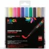 Coffret De Feutres Posca PCF-350 - Pointe Pinceau - Couleurs Basiques - 10 Pcs -creavea shop coffret de feutres posca pcf 350 pointe pinceau couleurs basiques 10 pcs p