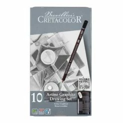 Brevillier's Cretacolor Coffret Dessin 10 Pièces - Esquisse Artino Graphite
