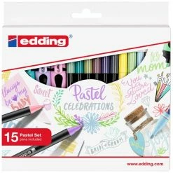 Coffret Dessins Créatifs Edding - Printemps / Été - 15 Pcs