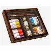 Sennelier Coffret En Bois Peinture Huile Fine - Rive Gauche - 12 Tubes 10 Ml - + 1 Additif Et 1 Pinceau -creavea shop coffret en bois peinture huile fine rive gauche 12 tubes 10 ml 1 additif et 1 pinceau p