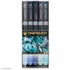 Coffret Marqueurs Chameleon - Blue Tones - 5 Feutres -creavea shop coffret marqueurs chameleon blue tones 5 feutres p