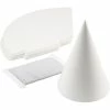 Creativ Company Cône Carton à Décorer - 23 X 16,5 Cm - Blanc - 50 Pcs -creavea shop cone carton a decorer 23 x 165 cm blanc 50 pcs p