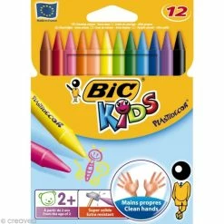 Craies De Coloriage Bic Kids Plastidecor - 12 Craies