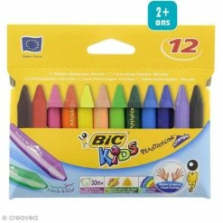 Craies De Coloriage Bic Kids Plastidecor - 12 Craies Triangle