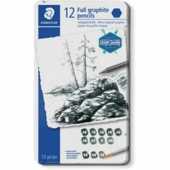 Staedtler Crayon Graphite "Mars Lumograph Pure Graphite" - Par 12