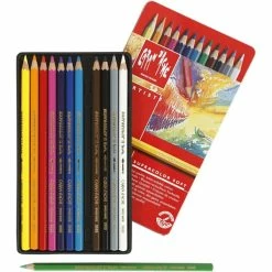 Crayons Aquarellables Supracolor Caran D'Ache - Boîte De 12 Crayons