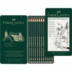 Faber-Castell Crayons "Castell 9000 Design" - Etui De 12