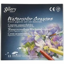 Creativ Company Crayons Cire Aquarellables, Ép. 8 Mm, L: 9,3 Cm, Blanc (301), 12Pièces -creavea shop crayons cire aquarellables ep 8 mm l 93 cm blanc 301 12pieces p 3