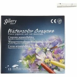 Creativ Company Crayons Cire Aquarellables, Ép. 8 Mm, L: 9,3 Cm, Bleu Ciel (337), 12Pièces -creavea shop crayons cire aquarellables ep 8 mm l 93 cm bleu ciel 337 12pieces p 3