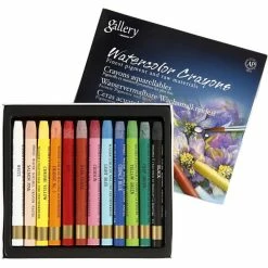 Creativ Company Crayons De Cire Aquarellables - 12 Pcs