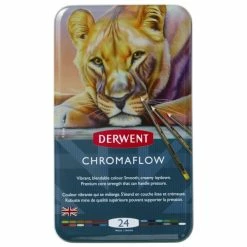 Crayons De Couleurs Derwent Chromaflow - 24 Pcs