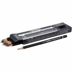 Creativ Company Crayons Gris Art Design, D: 6,9 Mm, Mine: 1,8 Mm, Mine 6B, 12Pièces