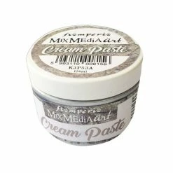 Cream Paste Argent Métallique Stamperia
