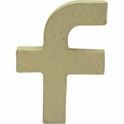 Decopatch Décopatch - Lettre 3D "f", Papier Mâché, 85 X 120 Mm