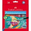 Etui De 24 Crayons De Couleur Aquarellable + Pinceau Faber-Castell