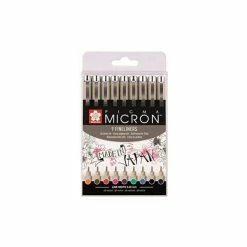Etui De 9 Feutres Pigma Micron Couleur 0,45 Mm Sakura