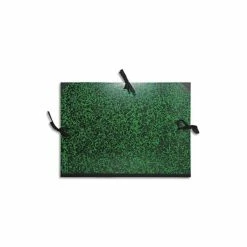 EXACOMPTA Carton à Dessin Annonay Avec 3 Paires De Cordons Marbré Vert