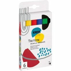 KREUL Feutre Acrylique "Solo Goya Triton Acrylic 1.4" - Kit De 6