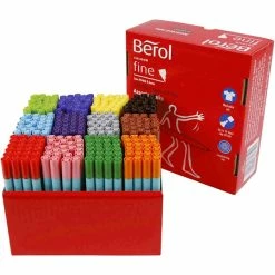Feutre Berol, Trait: 0,6 Mm, D: 10 Mm, 288 Pièces, Couleurs Assorties