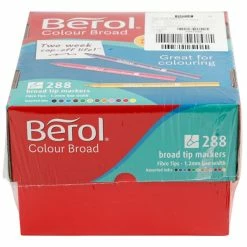 Feutre Berol, Trait: 1,2 Mm, D: 10 Mm, 288 Pièces, Couleurs Assorties -creavea shop feutre berol trait 12 mm d 10 mm 288 pieces couleurs assorties p 2