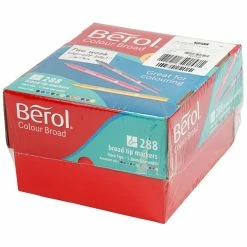 Feutre Berol, Trait: 1,2 Mm, D: 10 Mm, 288 Pièces, Couleurs Assorties -creavea shop feutre berol trait 12 mm d 10 mm 288 pieces couleurs assorties p 3