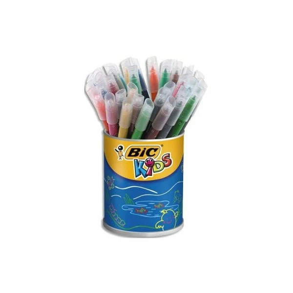 Feutre De Coloriage Bic Kic Couleur Pointe Moyenne Pot De 36 Feutres Dessin Coloris Assortis