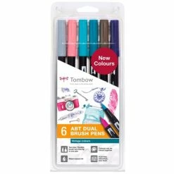 Tombow® Feutre Double Pointe ''DUAL BRUSH PEN ABT'', Set De 6